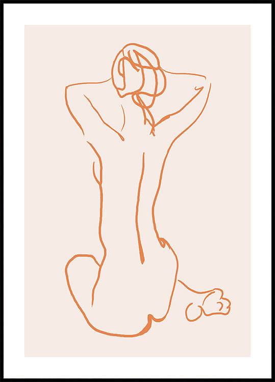 Femina (30x40cm) - Plakater > Linjekonst Posters, Illustrationsposters, BD, LANGFIX