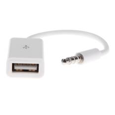 3,5 mm minijack hane till USB 2.0 hona - 0,20 m.