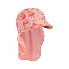 Konges Sløjd GOTS Manuca Frill Solhatt Rainbow Bow | Rosa | 3-6 months