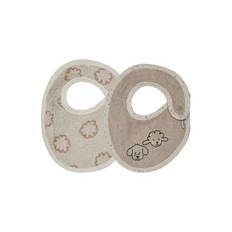 Sterntaler Bib 2-pack farm beige