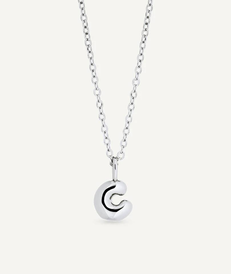 VIDAL & VIDAL Bokstav C Halsband (Silver)