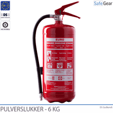 Pulverslukker 6 kg - DS Godkendt