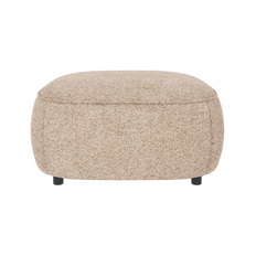 Rowico Norris puf til sofa i polyester 90 x 90 cm - Sort/Lys beige