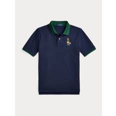 Polo Ralph Lauren Polo Ralph Lauren Blue Boys Bear Contrast Collar Polo Shirt - 158164cm