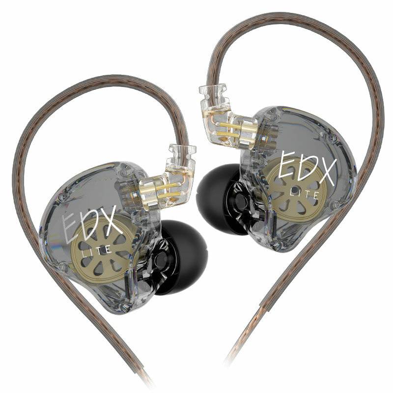 KZ-EDX Lite Wired Hörlurar 3,5 mm Jack Hörlurar Super-linjär Dynamisk Driver Djup Bass I-örat Sport Hörlurar
