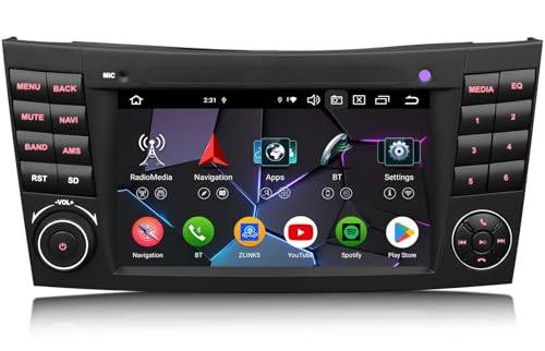 8 kärnor Android 14 bilradio [4+64 GB] GPS-navigator för Mercedes Benz E klass W211 CLS klass W219 trådlös Carplay Android Auto DSP Canbus RDS SWC Bluetooth 5.0 WiFi Dab+