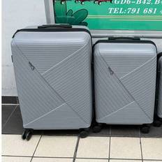 PP Material Suitcase 24/28 Inch Silent Spinner Wheeled Luggage, Large Capacity Password Lock Trolley Case - Grey - 24 inch,28 inch