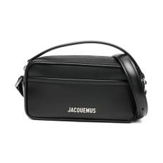 Jacquemus, Taske, Herre, Sort, ONE SIZE, Læder, Elegant Læder Clutch Taske