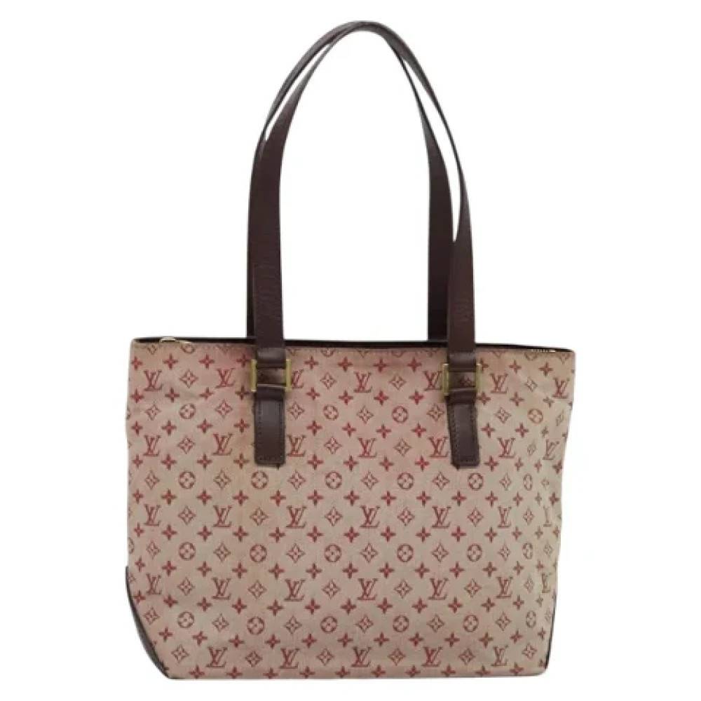 Louis Vuitton Vintage Pre-owned canvas tasker - Vintage - Dame - Rød - ONE SIZE - Uld