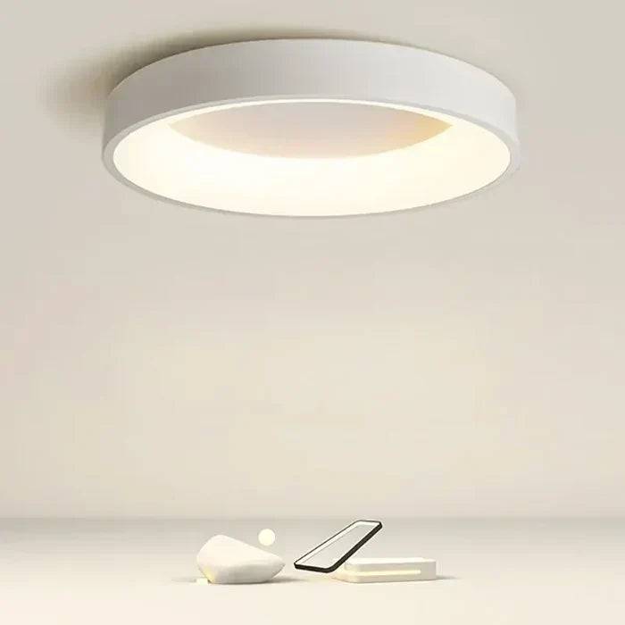 NordicGlow Taklampa – Modern Skandinavisk LED Belysning - Grå / Kall vit / 50CM