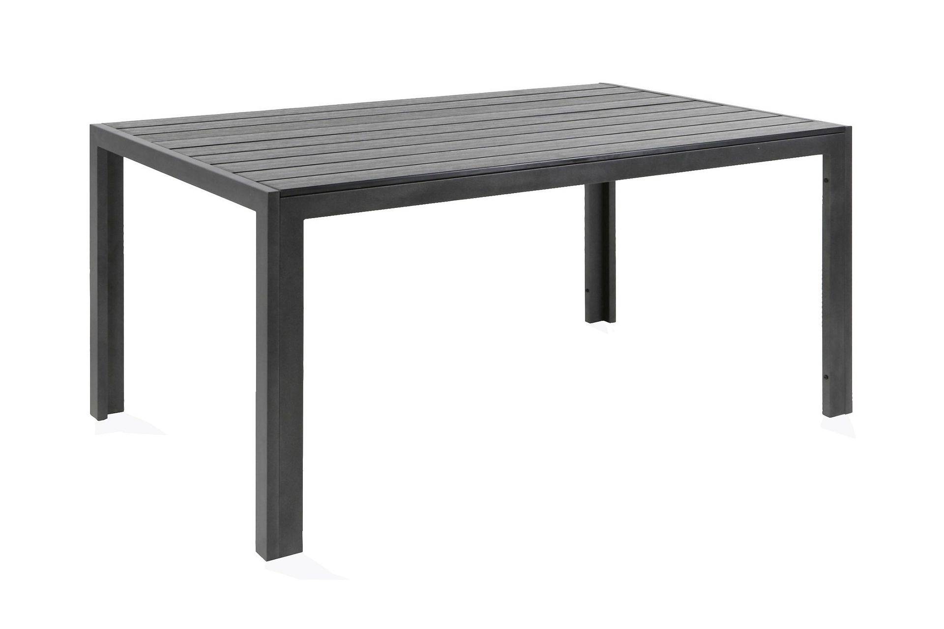 Tunis Matbord Utomhus - Utemöbelsbord 205x90 cm i Aintwood Svart utomhus Comfort Garden