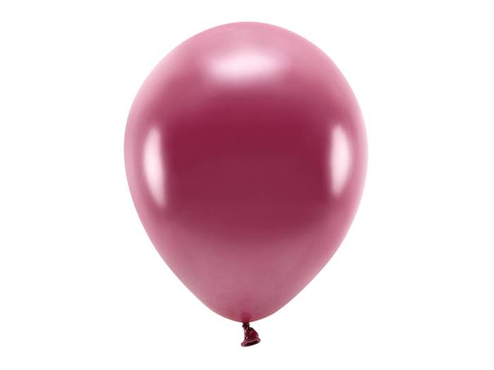Metallic dyb rød balloner 10x - 30 cm