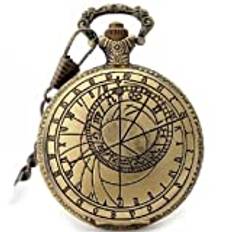 Prags astronomiska klocka Kedja Fickur Kvarts analog klocka Souvenirklocka