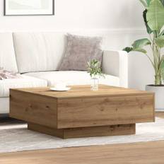 vidaXL Sofabord artisan eg 80 x 80 x 31 cm Konstrueret træ