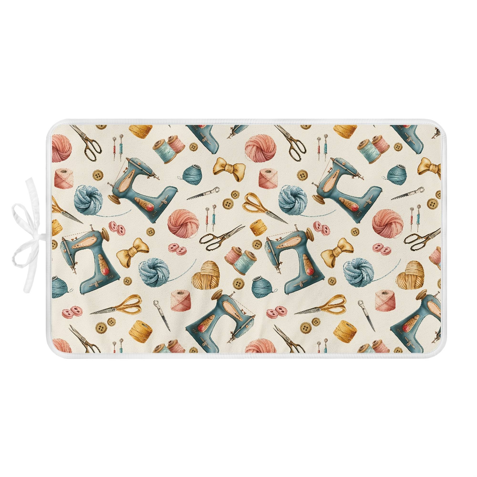 TEMU 1pc Portable Heat-resistant Ironing Pad With Sewing Pattern - Foldable, Non-slip Base, Space-saving Design, Hanging Strap For , And Home Use, Gift, Household Ironing Board