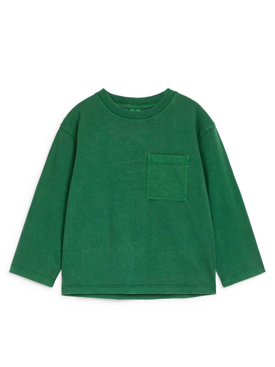 ARKET Långärmad T-shirt -Grön, 110/116