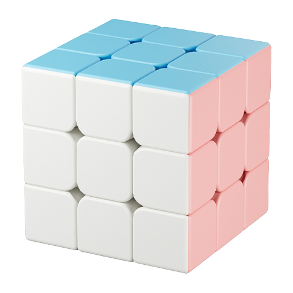YJ Macaron 3x3 Cube Stickerless Pastel Speedcube Puzzle - Rubiks Kub
