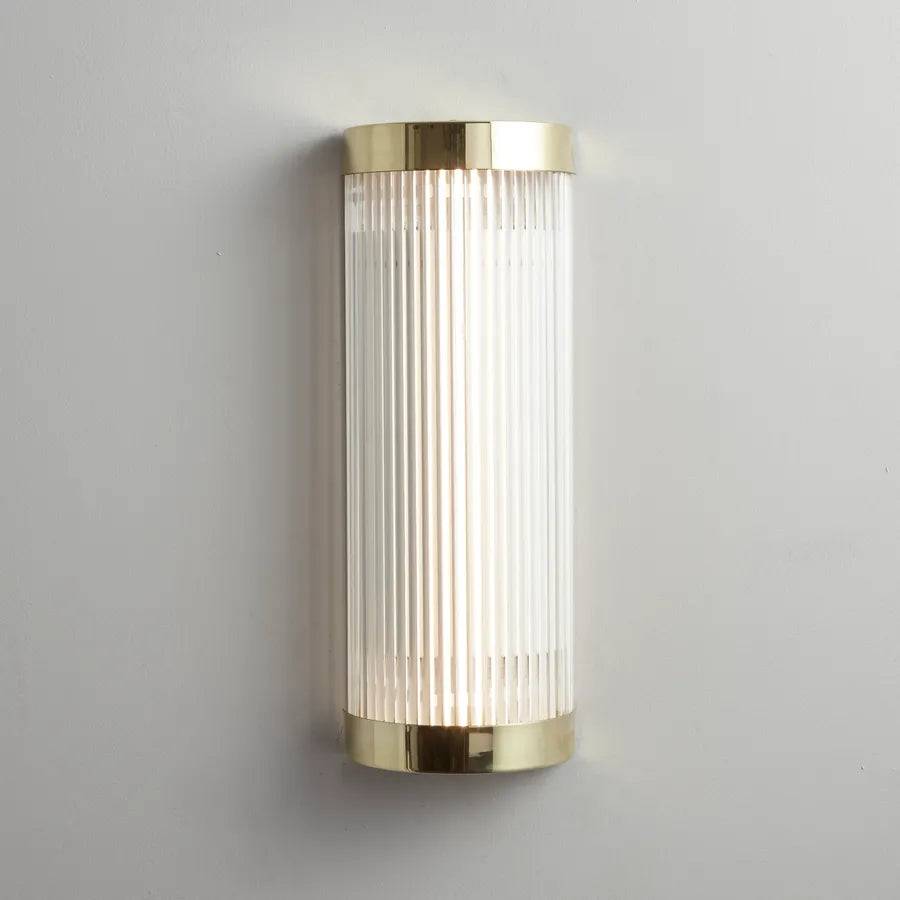 Wide Pillar 40 væglampe Original BTC. - Polished brass