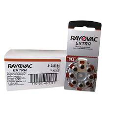 Rayovac Extra Advanced kvicksilverfria hörapparatbatterier storlek 312 (80 stycken)