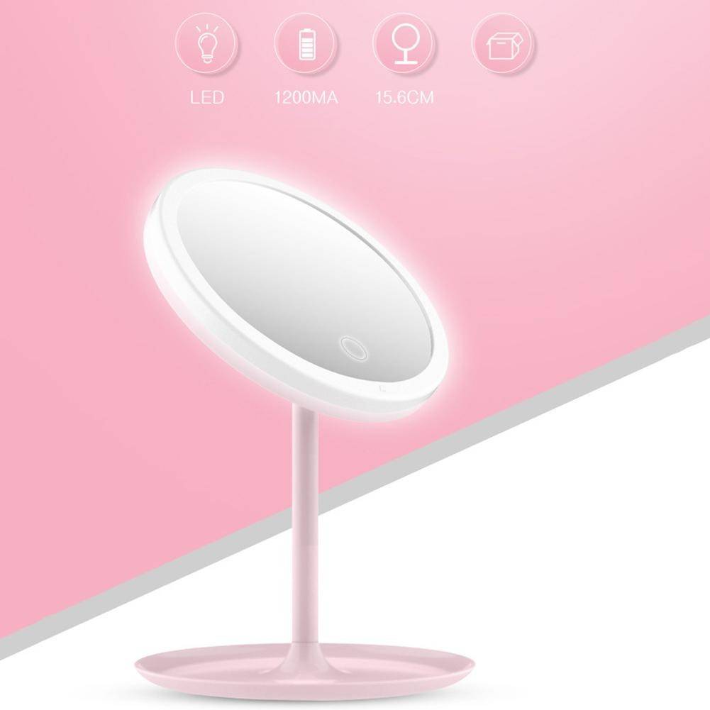 Usb uppladdningsbar led justerbar dagsljus kosmetisk sminkspegel skrivbordslampa - Vit