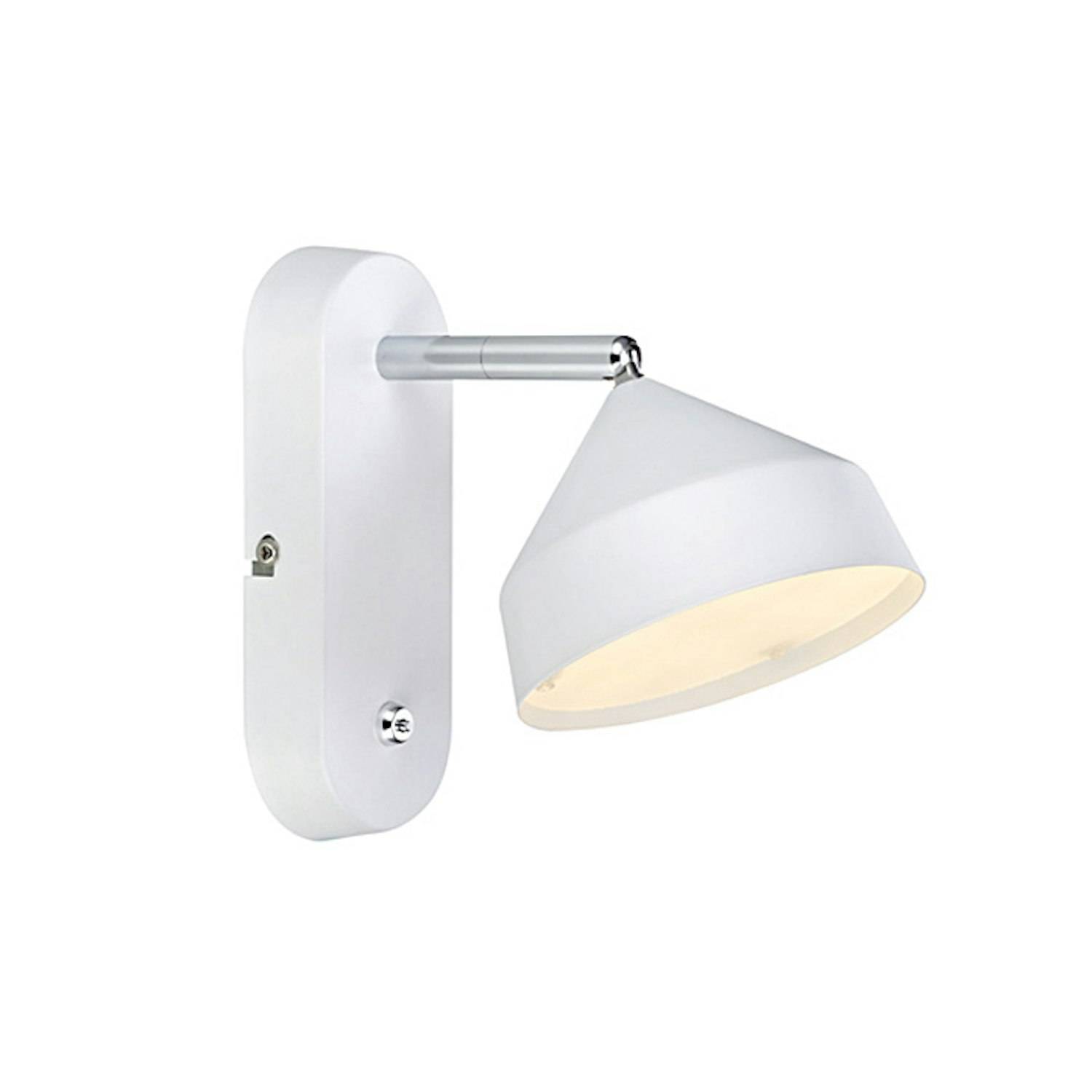 Vägglampa Markslöjd Tratt 1L Vit