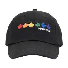 Dsquared2, Accessoarer, unisex, ONE Size, Bomull, Färgglad Logo Baseball Cap Fibbia