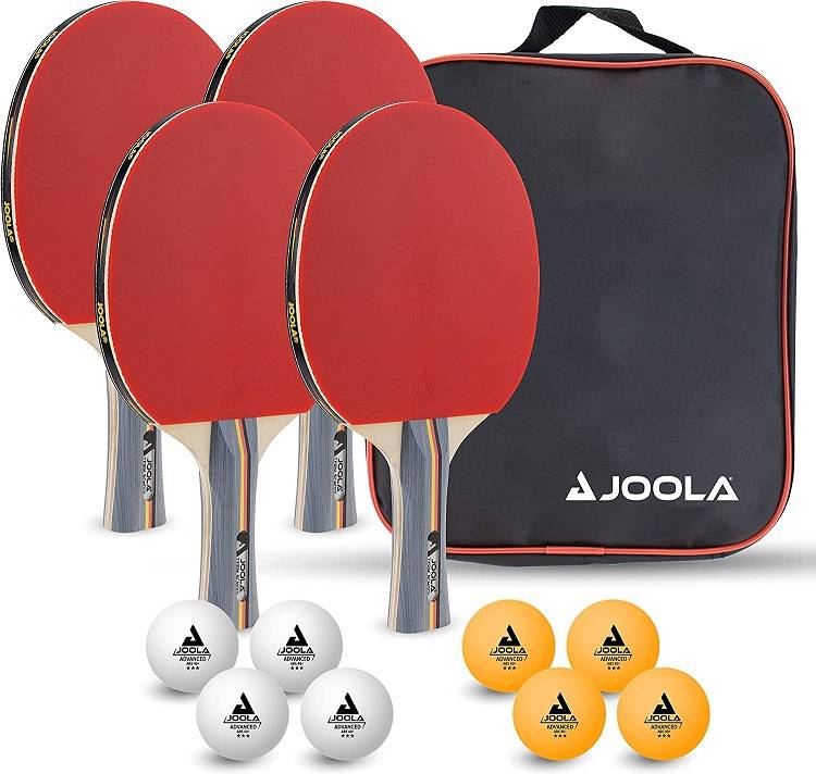 Joola Team School bordtennisbat med bolde - Sæt til 4 personer