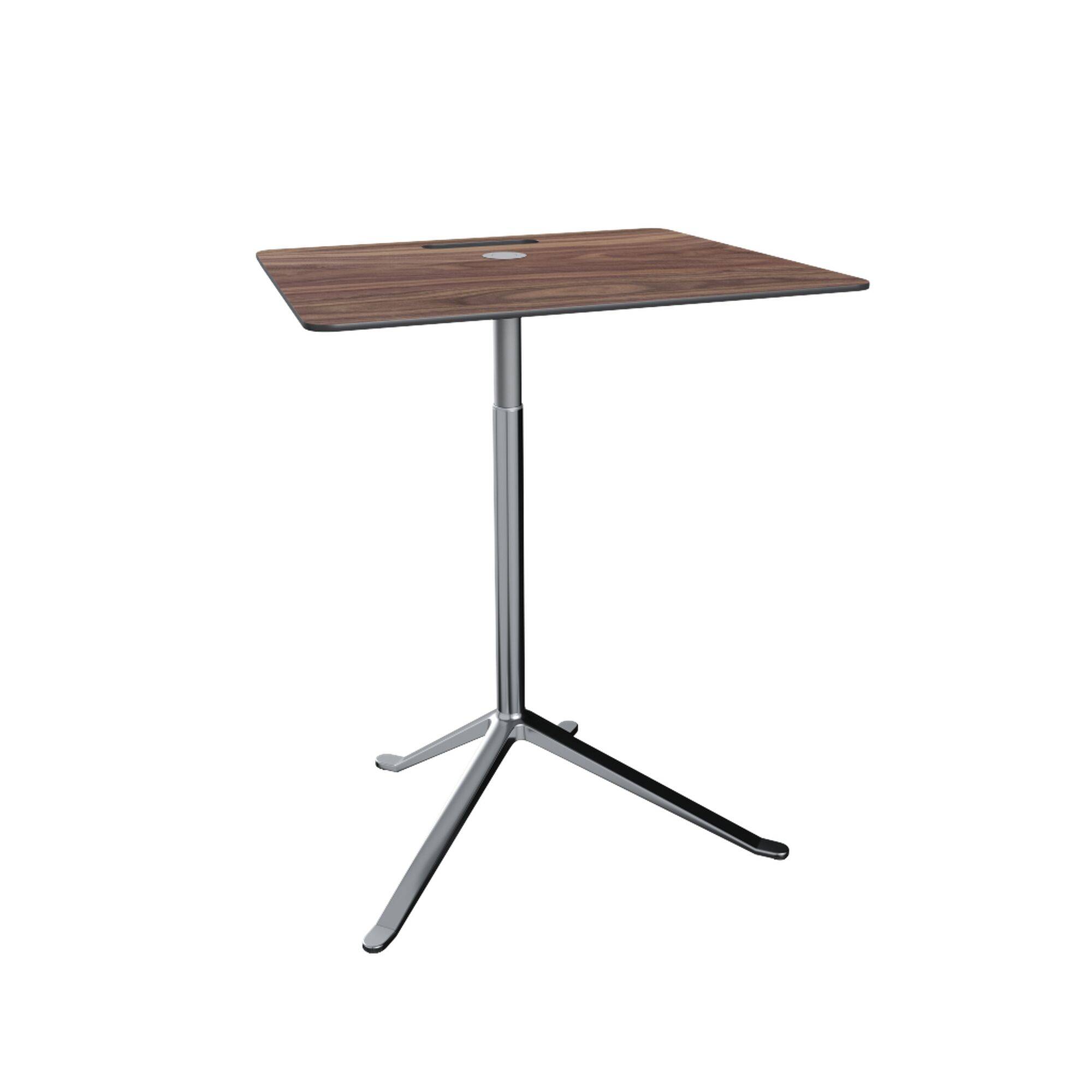 Little Friend KS13 Sidobord Justerbar Höjd Valnöt/Polerad Aluminium - Valnöt / Polerad aluminium