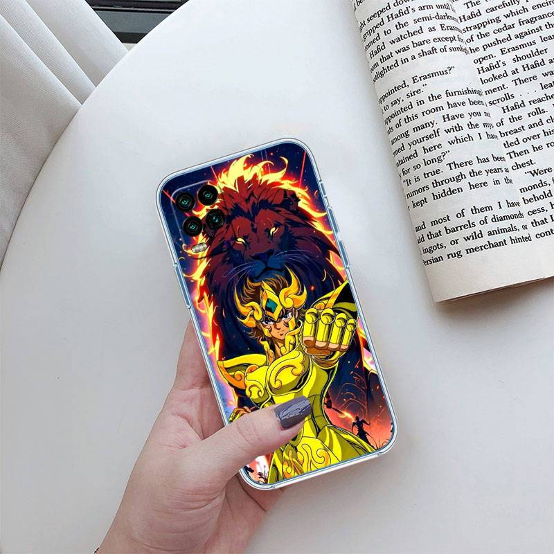 JO49 Saint Seiya Phone Case for Motorola E22S E7 G6 G7 G8 G9 Plus Power Play G10 G20 G04 E30 E40 E22 E20 E13 G22 G23 G Stylus Play Moto G8 Plus