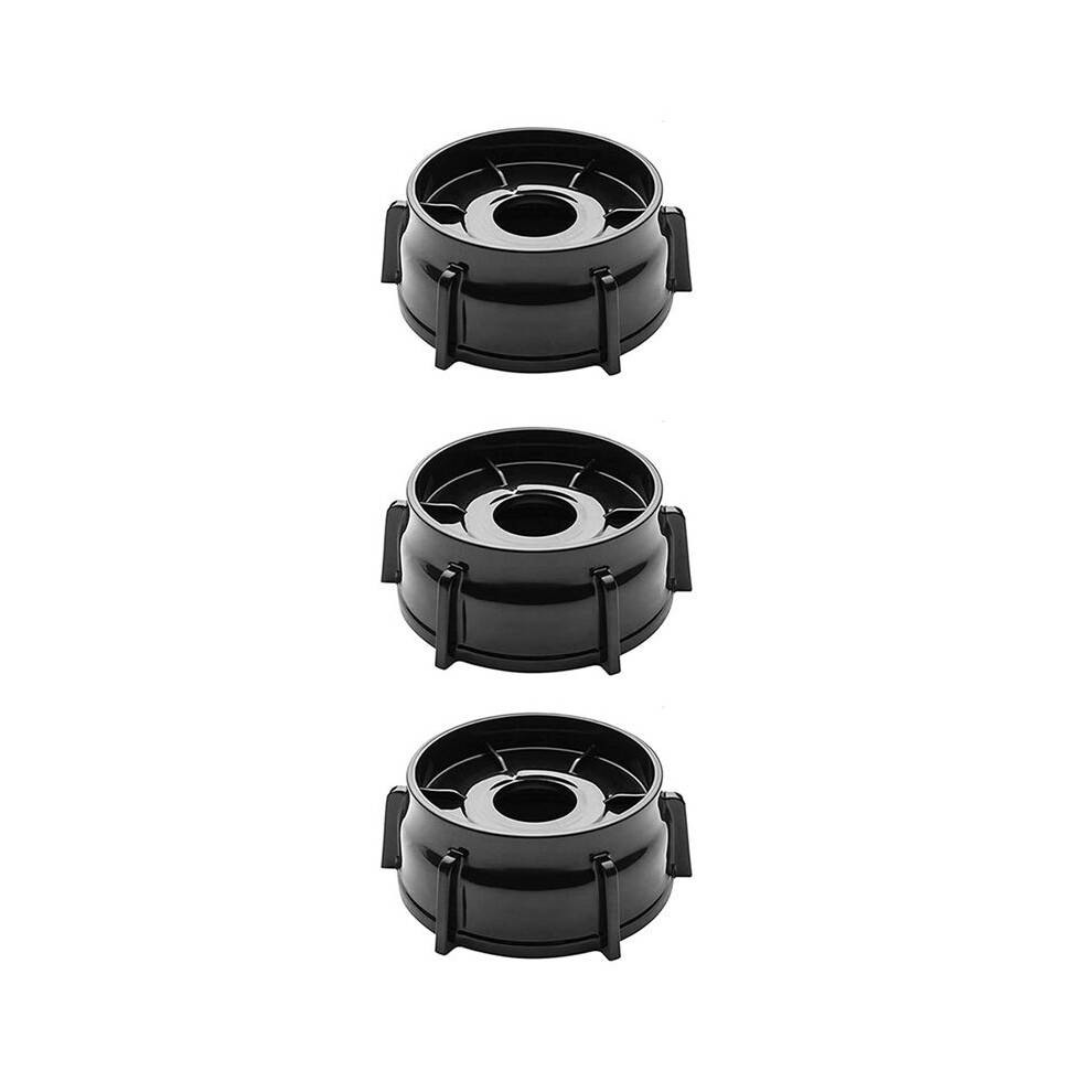 3Pcs 4902-003 Blender Jar Bottom for and Osterizer Blenders, Premium Blender Replacement Parts (Black)