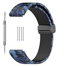 KUTEWEU Armband för Amazfit Bip 5/Amazfit GTR 4/Amazfit GTR 47 mm/Amazfit GTR 2 armband, 22 mm sport magnetisk stängningsrem för Huawei Watch GT4 46 mm, Galaxy Watch 3 45 mm, Garmin Venu 3, Silikon