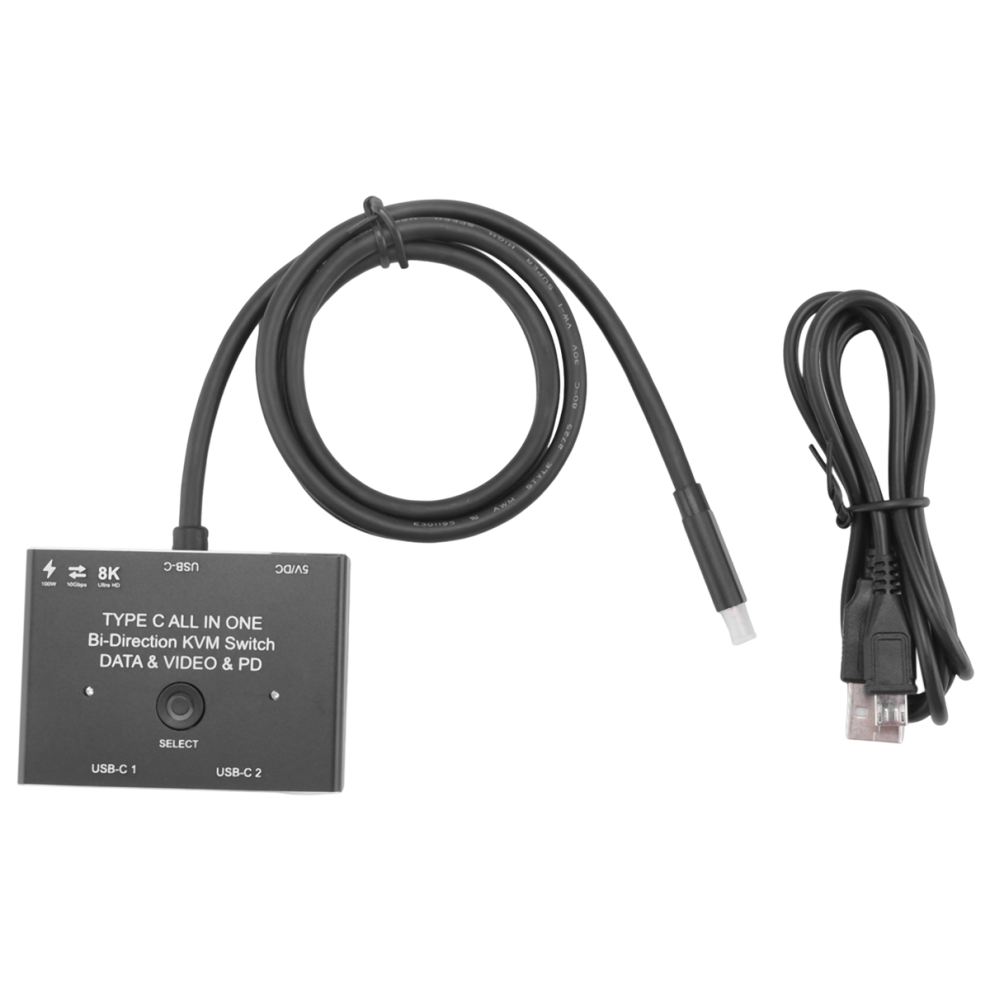 KVM USB C Tovejs Switch 1X2/2X1 3.1 Splitter Data Video Switcher 8K @