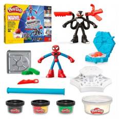 Play-Doh Spiderman Launch & Slice Battle Play Doh Modellervoks Marvel Hulk F9827