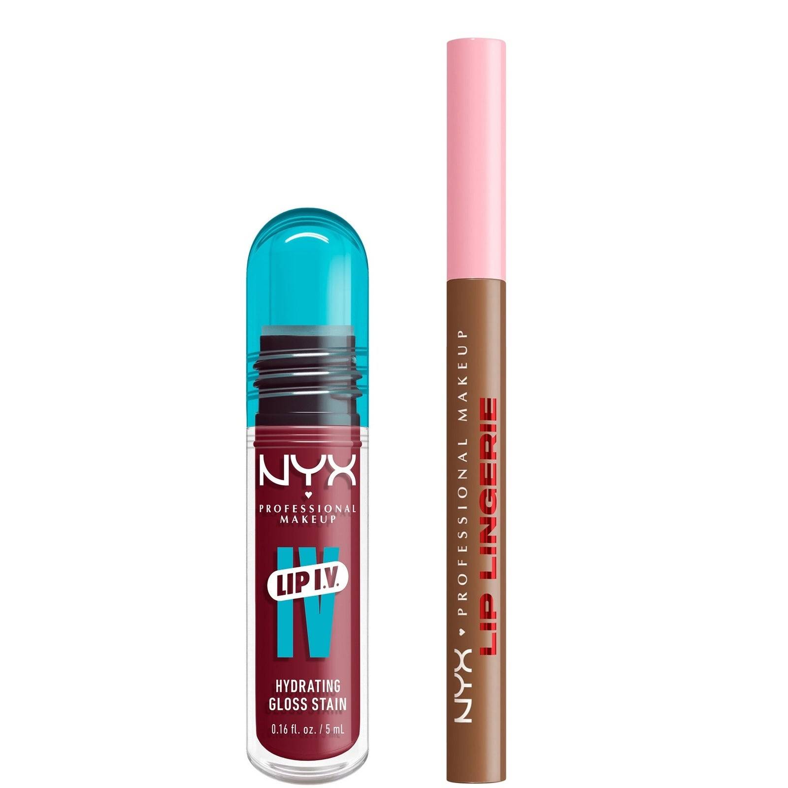 NYX Professional Lip Lingerie & Lip IV Lip Kit (Various Shades) - Steamy Spice