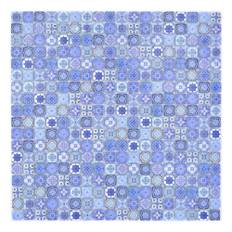 Mosaik Quadrat Crystal Retro Blå 30X30X0,8Cm Pris Per Ark