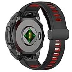 AISPORTS Kompatibel med Garmin Approach S70 42 mm rem silikon, 20 mm snabbpassande klockarmband mjukt sportarmband magnetiskt spänne armband ersättningsrem för Garmin Epix Pro Gen 2 42 mm/Instinct 2S