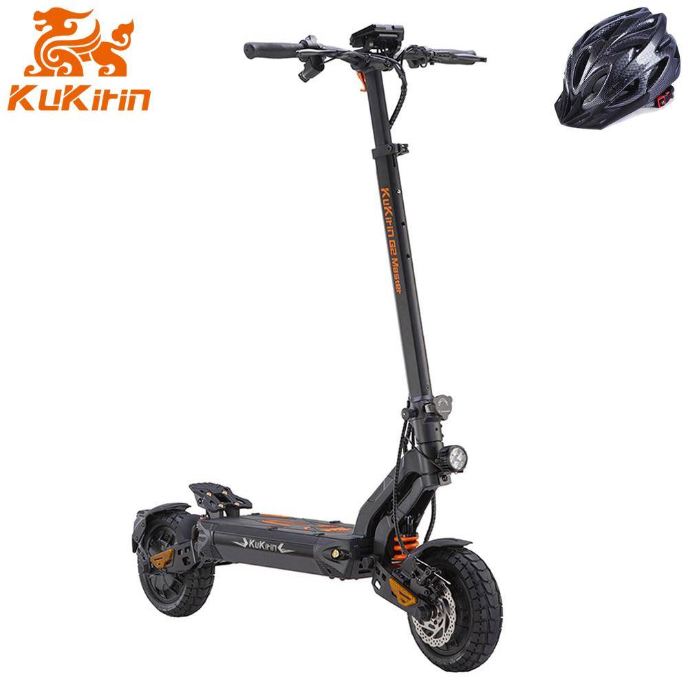 KuKirin G2 Master Off-Road E-Scooter, 2×1000W, 52V 20.8Ah, 60km/h Maxhastighet, 28° Klättring, Full Hydraulisk Fjädring, 10” Däck, LCD-Display, IP54 o