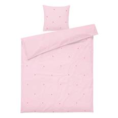 Daisy Bed Linen 140X200 Cm Pink/Red Dk Home Textiles Bedtextiles Bed Sets Pink Juna