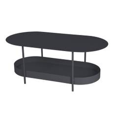 Fermob - Salsa Low Table Anthracite 47 - Småbord & Sidobord utomhus - Goula & Figuera - Metall