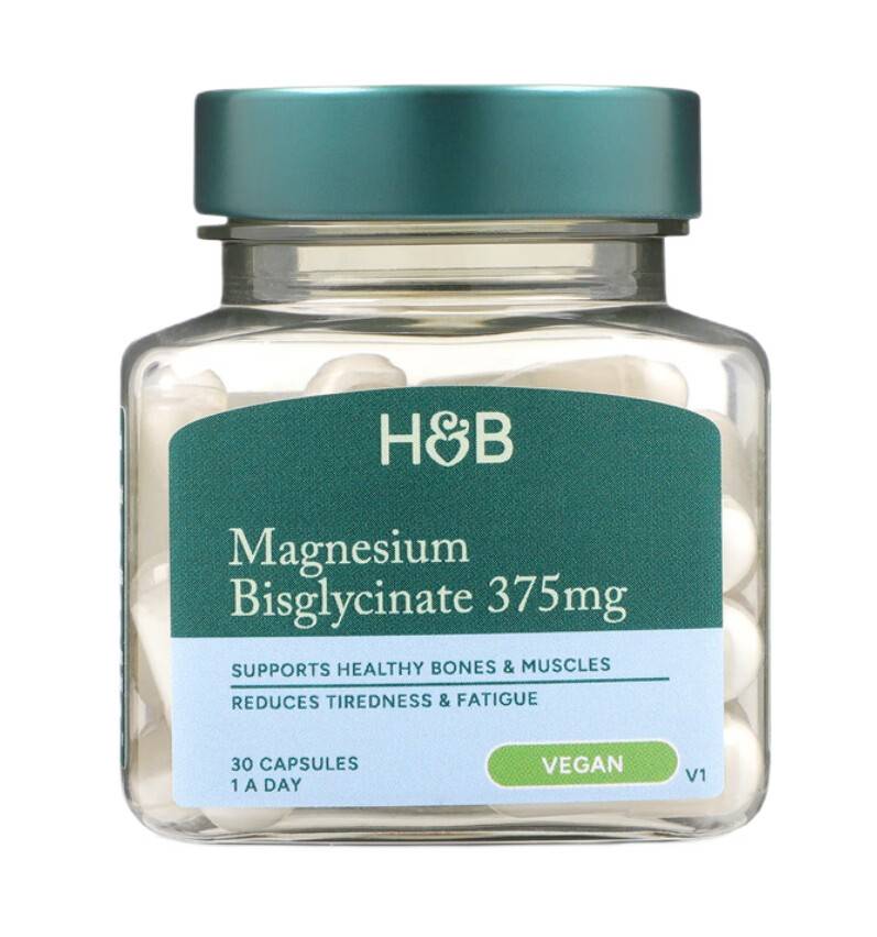 Magnesium Bisglycinate 375mg, 30 kapsler