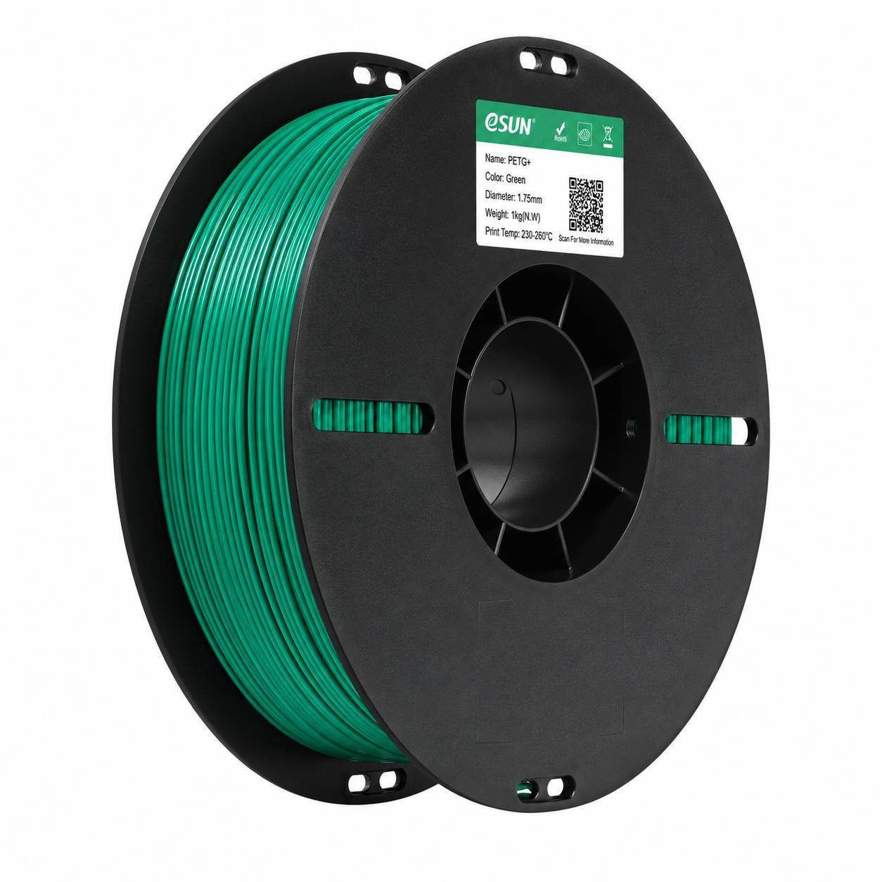 eSUN PETG+ 1.75 mm 1 kg - Grøn