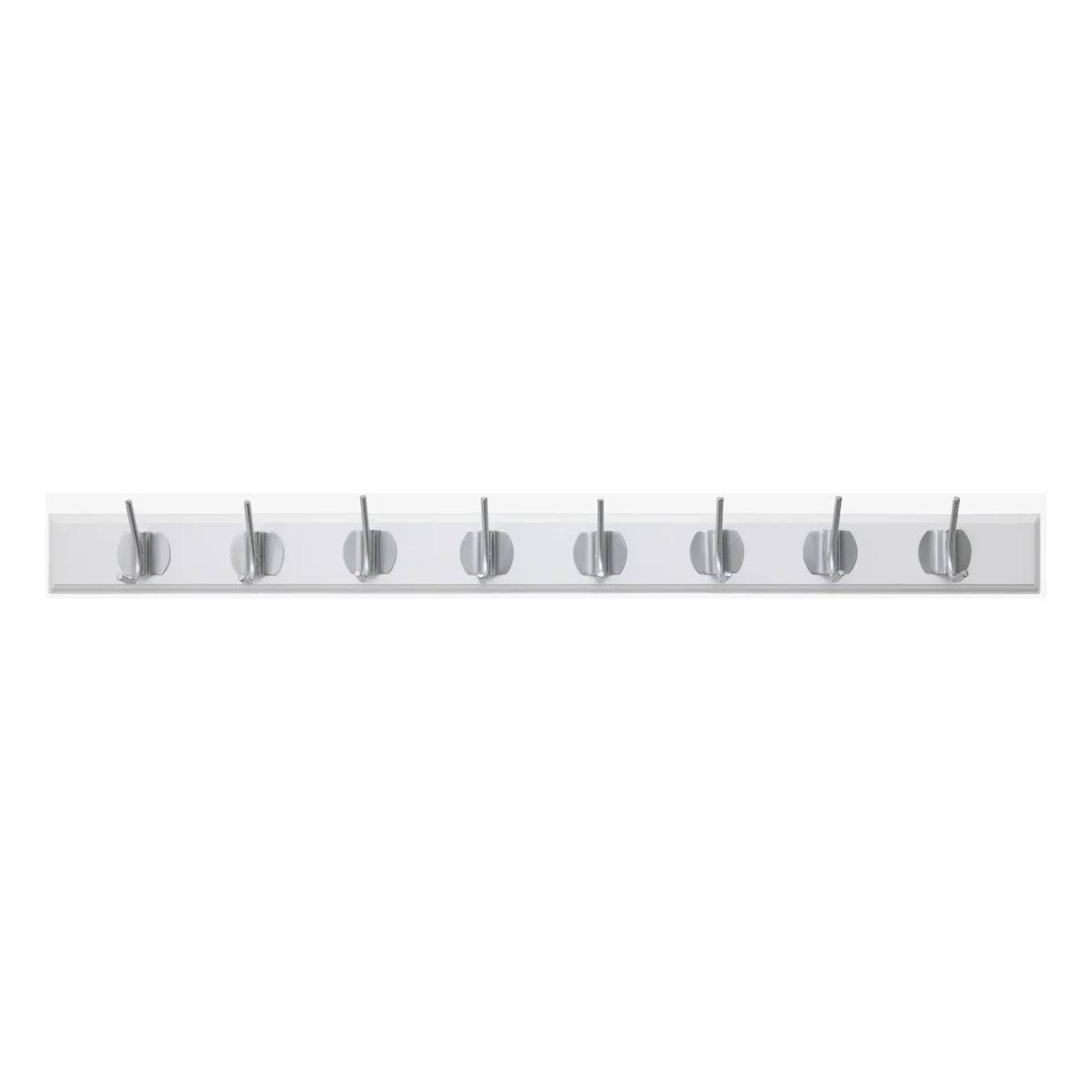 Nordal Edgy knagerække - hvid/krom - 90 cm