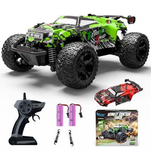 Fjärrstyrd bil, barn från 3 4 5 6 8 år, 1:18, fjärrstyrd monstertruck, fjärrstyrd med karossljus/dubbelskal, RC bil, fjärrstyrd från 3–6 år, fjärrstyrd bil, gåvor