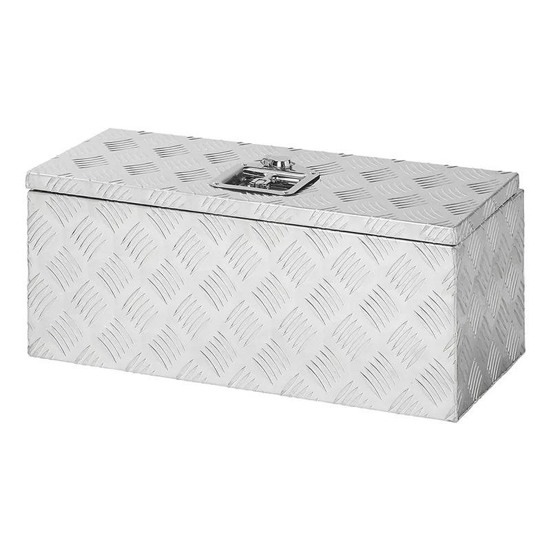 Bagageboks aluminium til trailer med lås - Til montering på siden - Universal 600x250x250 mm