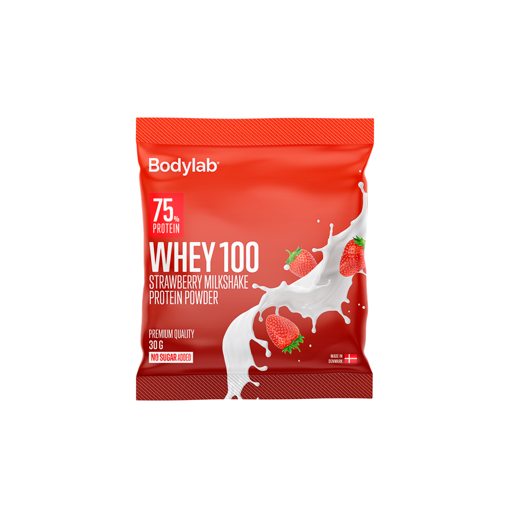 Whey 100 Sample (30 g) - Strawberry Milkshake.