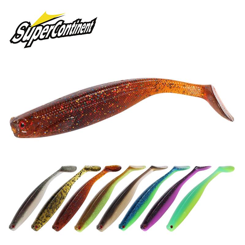 2022 Supercontinent ShadTeez 5cm/7cm/10cm Pike Zander Predator Fishing 3d eyes Soft lure Fishing lures
