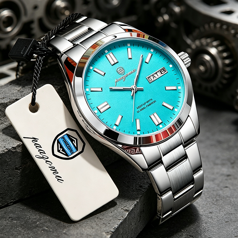 2026 New Top Brand Luxury Man Wristwatch Waterproof Luminous Date Men Watches Stainless Steel Quartz 43mm Men's Watch Male reloj