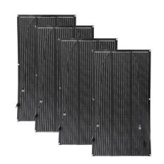 Aysolar 400W 12V flexibel solpanel 4x100W 18V ETFE Bärbar monokristallin solmodul för båtar, släpvagnar,husbilar, husvagnar, batterier och oregelbundna ytor