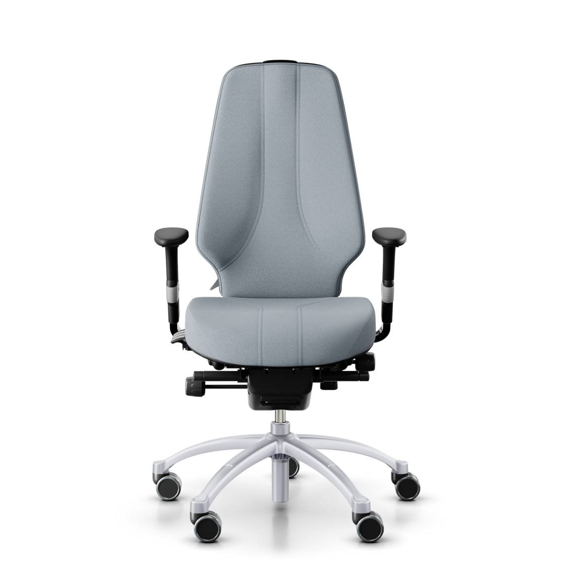 Kontorsstol RH Logic 400 Elite 24/7, Tyg Light Grey (Select SC60139), Nackstöd Nej, Armstöd Ja, Fotkryss Silver