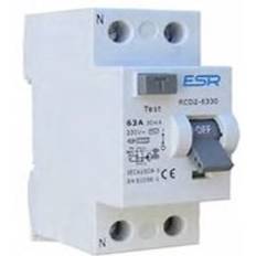 ESR RCCB RCD 2 Pole Type A Domestic Consumer Unit Circuit Breaker - 25A 30mA